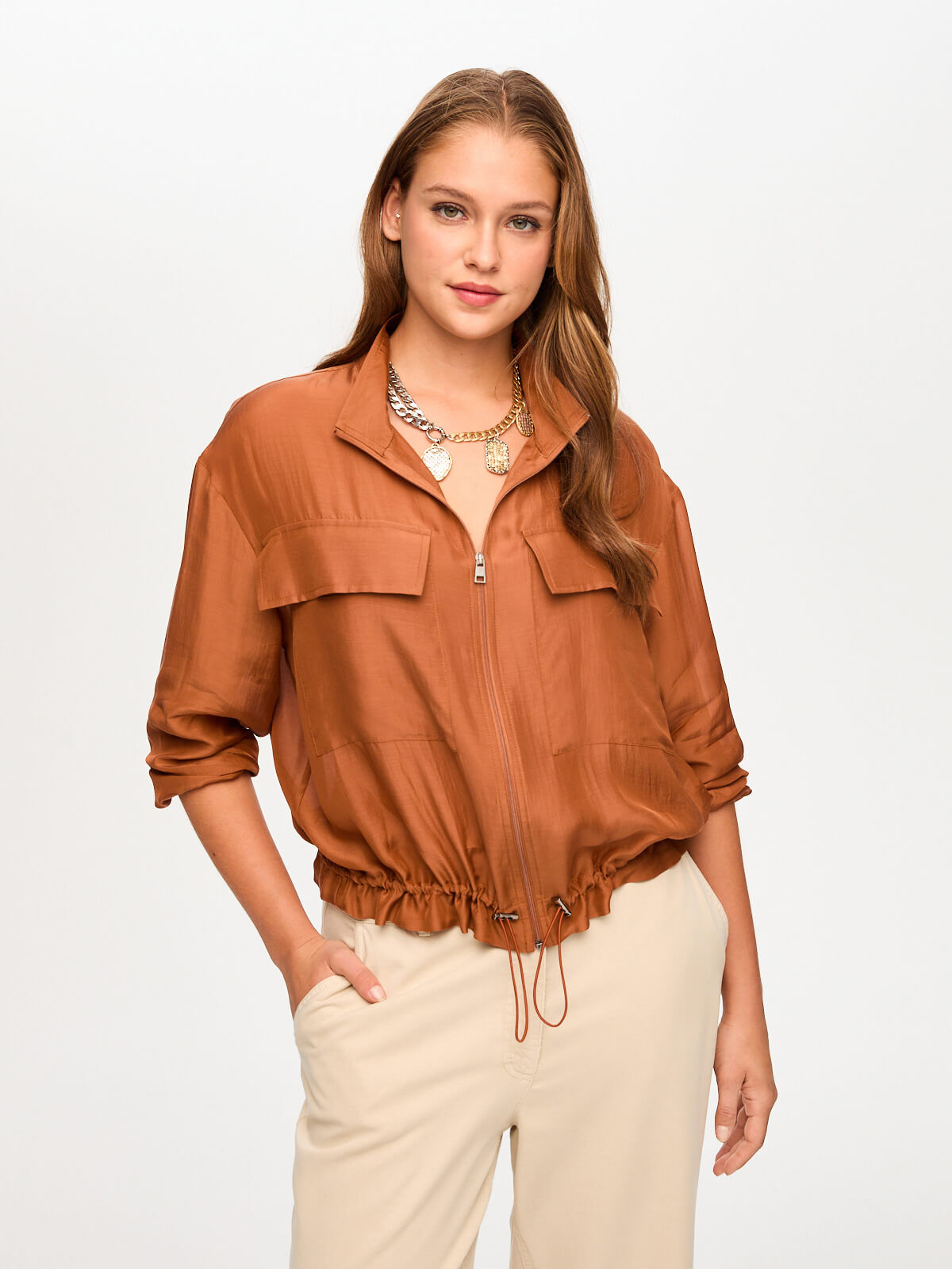 İnce Liyoselli Bomber Ceket S26BMB006