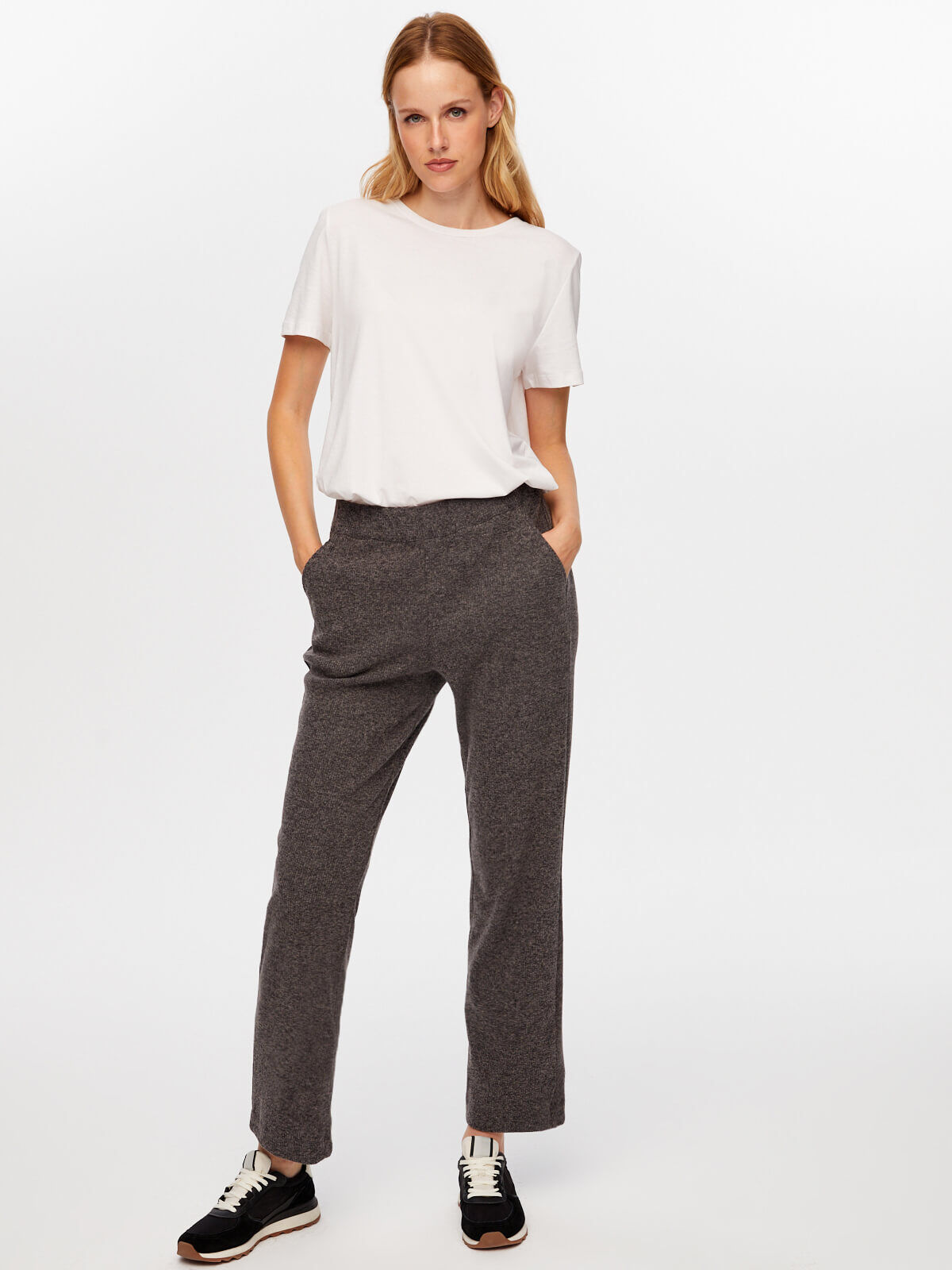 Kaşkorse Örme Wide Leg Fit Eşofman Alt W26ESA001