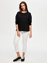 Yuvarlak Yaka Uzun Kol T-Shirt B00019-1