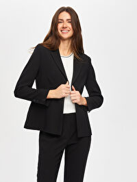 Basic Krep Ceket B00036