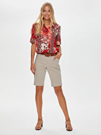 Normal Bel Slim Fit Şort B00060