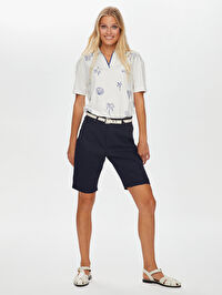 Normal Bel Slim Fit Şort B00061-2