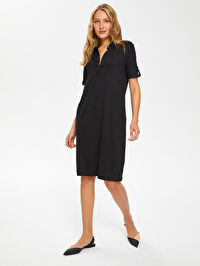 Polo Yaka Elbise B00070