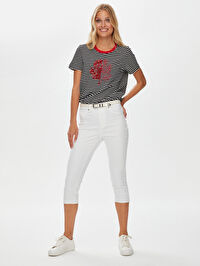 Slim Fit Coton Parça Boya Capri B00078-1
