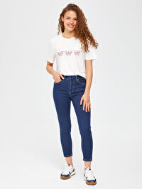 Slim Fit Super Comfort Örme Jean Pantolon B00086