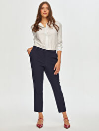 Arka Kemeri Lastikli Slim Fit Pantolon B00088