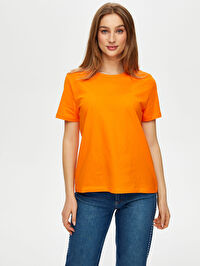 %100 Pamuk Yuvarlak Yaka T-Shirt S25TSH008