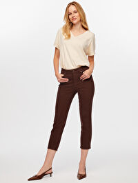 Slim Fit Coton Parça Boya Pantolon W26PNT001
