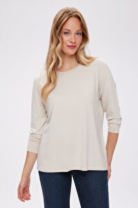 Yuvarlak Yaka Uzun Kol T-Shirt W27TSH003