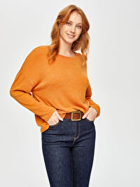 Triko Görünümlü Sweatshirt 69154