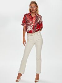 Flare Paça Jean Pantolon S25JPN004