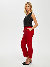 Önden Ütülü Slim Fit Şık Pantolon S25PNT033