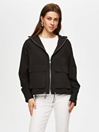 Astarsız Kapüşonlu Comfort Fit Trençkot S25TNC012