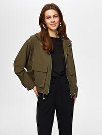 Astarsız Kapüşonlu Comfort Fit Trençkot S25TNC012