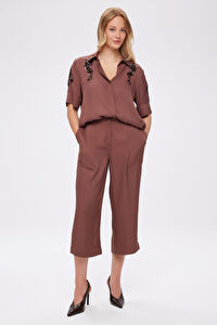 Kemeri Lastikli Cep Detaylı Rayon Viskon Capri S26CPR008