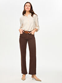 Wide Leg Fit Likralı Jean Pantolon S26JPN015