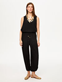 Comfort Fit Beli ve Paçası Lastikli Pantolon S26PNT012
