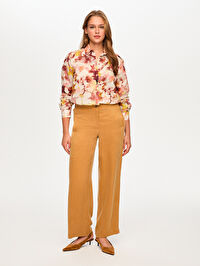 Arka Beli Lastikli Wide Leg Fit Tenselli Pantolon S26PNT028