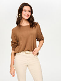Bisiklet Yaka Basic Triko Bluz S26TRB018