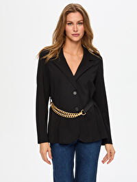 Kemer Detaylı Örme Blazer Ceket W26CKT034