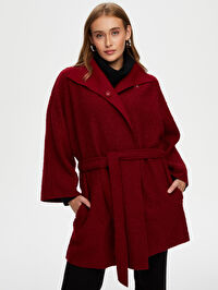 Kuşaklı Astarsız Hafif Kaban W26KBN003