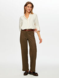 Straıght Fıt Süet Pantolon W26PNT006