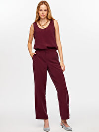 Arka Beli Lastikli Straıght Fıt Modallı Pantolon W26PNT012