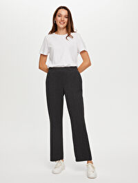 Relax Wide Leg Fit Örme Pantolon W26PNT034