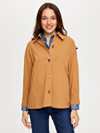 Arka Beli Lastikli Overshırt Tunik W26TNK002