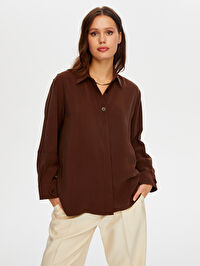 Düğme Detaylı Modallı Tunik W26TNK005