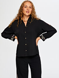 Şerit Ve Metalize Aksesuar  Detaylı Tunik W26TNK010