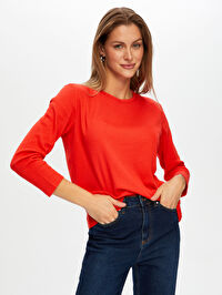 Relax Uzun Kollu Modallı Kaşkorse Tshirt W26TSH099