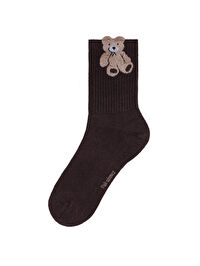 Ayıcık Jakarlı Soket Çorap W27CRP010